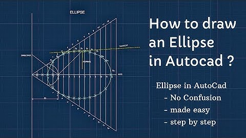 Drawing Ellipse in AutoCad made Easy |Eccentricity method Tutorial | Engineering Graphics