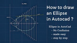 Drawing Ellipse in AutoCad made Easy |Eccentricity method Tutorial | Engineering Graphics