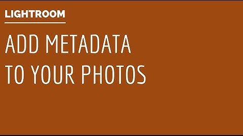 Lightroom - Add IPTC Metadata to Photos