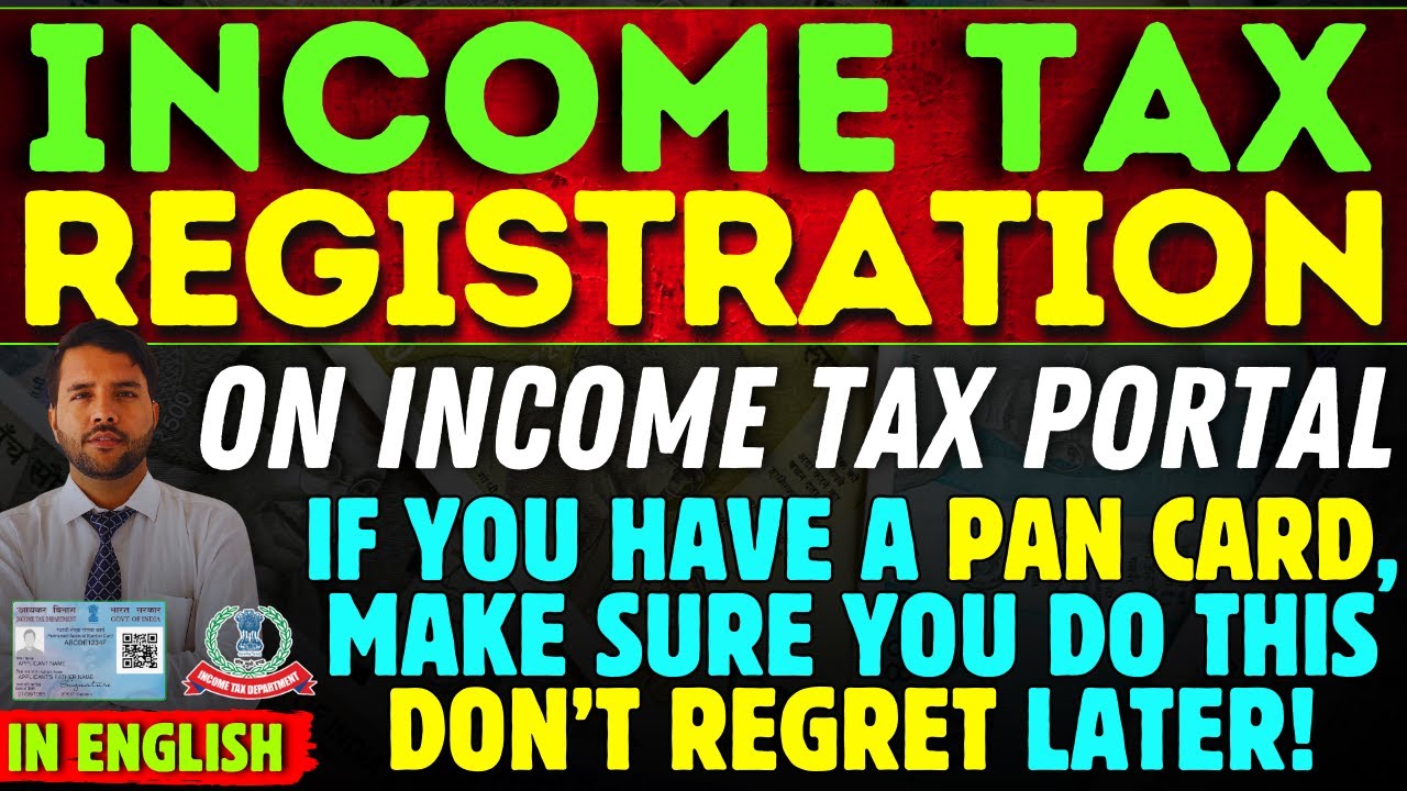 PAN Card Register on Income Tax Portal Registration & check All Transactions Avoid Income Tax Notice
