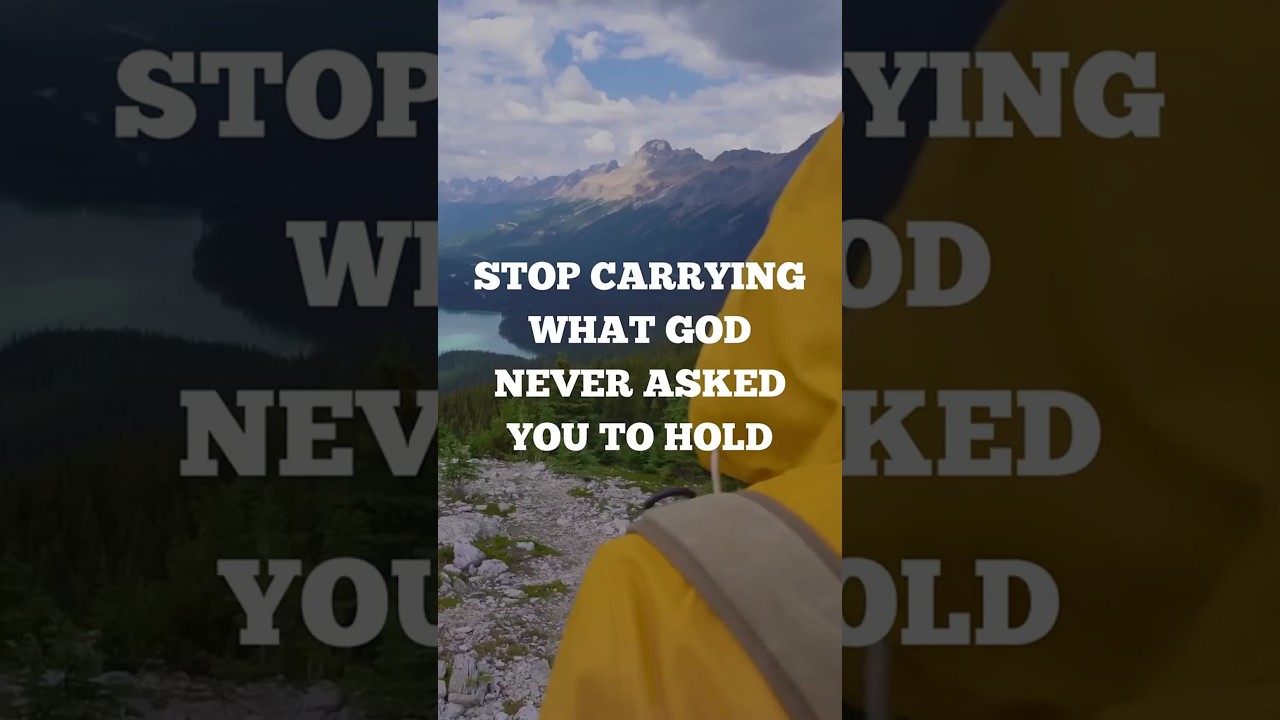 Stop Carrying What God Never Asked You to Hold  #anchoraday #motivation #christianencouragement