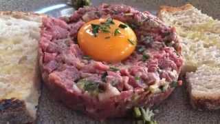 Perfect beef steak tartare