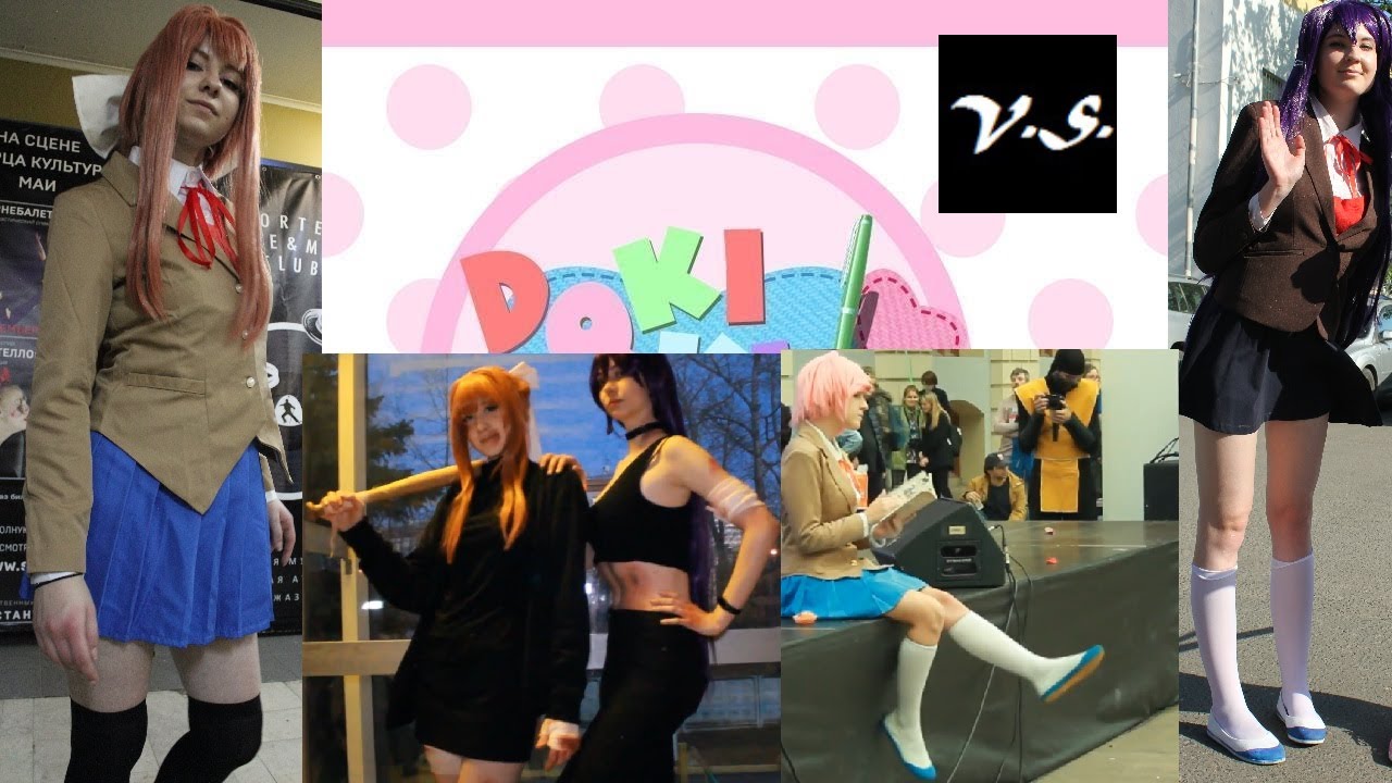 Doki Doki Literature Club Cosplay Natsuki Monika And Yuri Youtube Doki Doki Literature Club Cosplay Natsuki Monika And Yuri Youtube