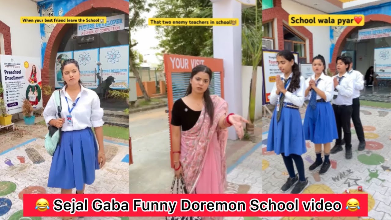 Sejal Gaba Funny Doremon School video 😂 l #school #viralvideo #trending 
