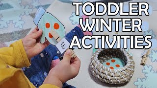28 Toddler Winter Activities Simple & Diy Activities Winter Themed Montessori At Home Activities