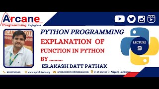 User define function in python