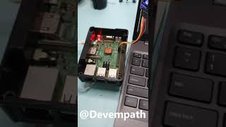 Raspberry Pi temperature using RGB #Shorts
