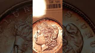 1878 7TF Morgan Dollar VAM-171 ANACS AU53. Rim toning! #MorganDollar #BRCollectibles #CoinCollecting
