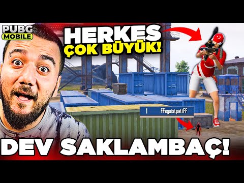 SAKLAMBAÇ ama HERKES ÇOOOOK BÜYÜK! (ÇOK SAÇMA😂) PUBG Mobile