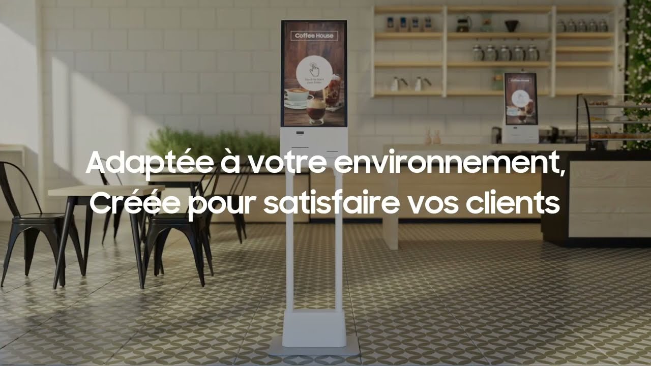 Borne tactile de paiement SELFSERVICE 24 pouces | Faciliter la prise de commande