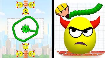 Draw To Smash: Logic Puzzle | All Game Levels 51-75 | Funny Logic Puzzle Gameplay Walkthrough