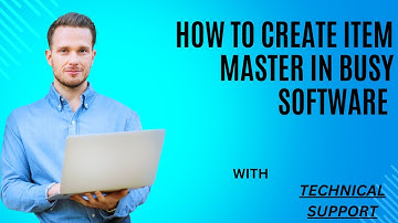 How To Create Item Master In Busy Software | Creating New Item and Account master short key use