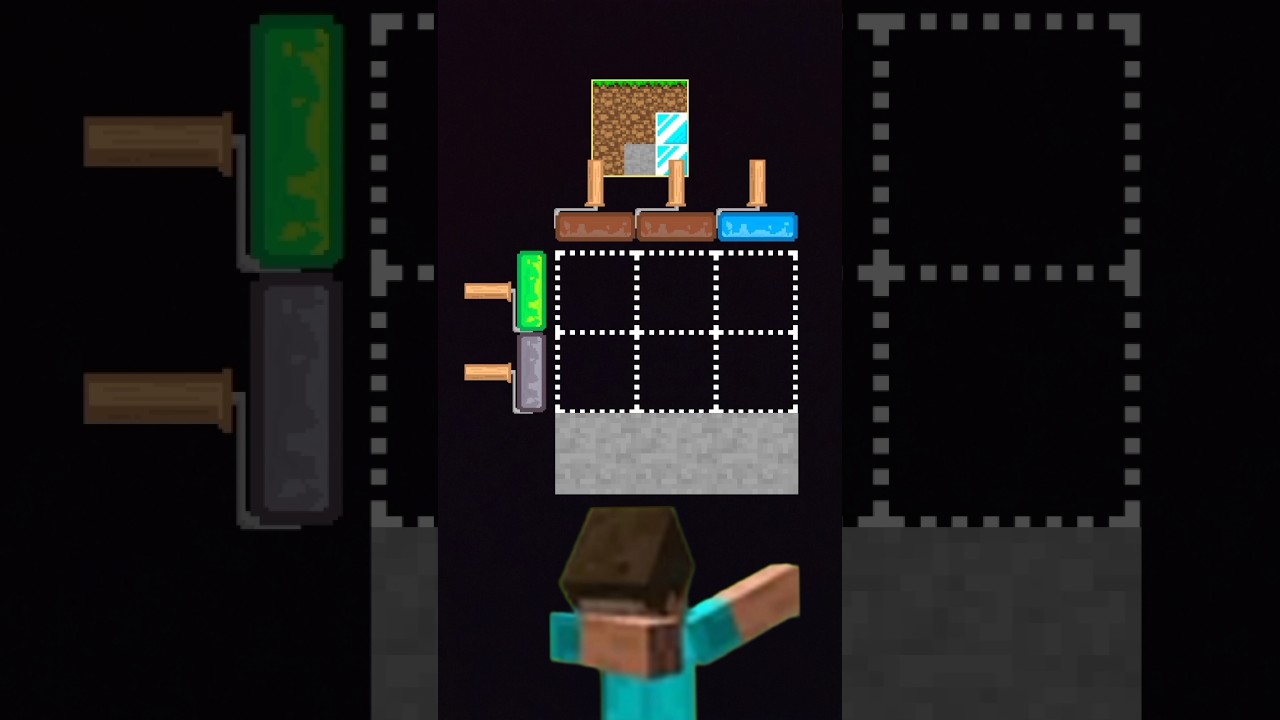 Minecraft block puzzle in a snap filter 🧠🤯 