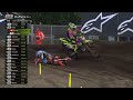 Sacha Coenen tips over from 1st place of MX2 Quali #MXGPNetherlands