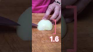 The Most Efficient Onion-Dicing Method