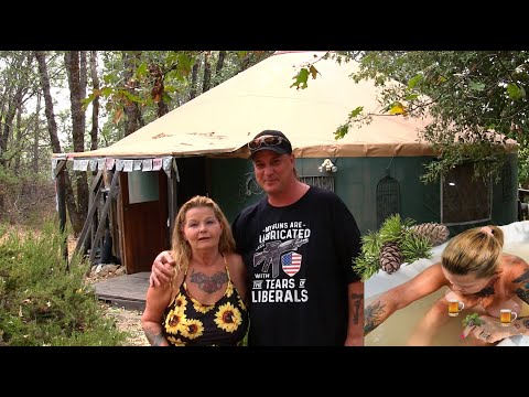 Yurt Off Grid Outdoor-Clawfoot Hillbilly Hot Tub-In The Wildfires In California