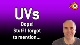 Oops Stuff I Forgot To Mention In The Uv Live Stream...