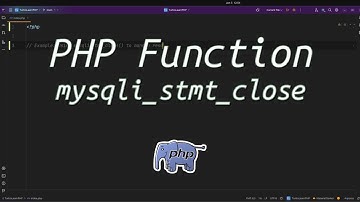 Why should you close mysqli statements? Master mysqli_stmt_close() in #php for Efficient Resource
