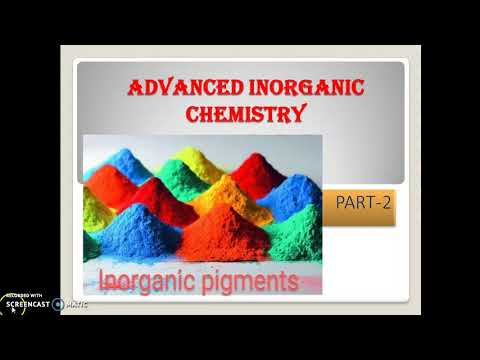 Inorganic Pigments,Classification,M.Sc chemistry topic,Sem