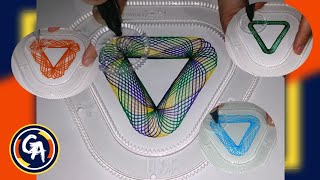 DESIGNING interesting hypotrochoids with a triangular spirograph. (VIDEO 2).