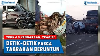 Detik-detik pasca Kecelakaan Beruntun Truk Tronton, Angkot, Mobil Boks dan Minibus, Diduga Rem Blong