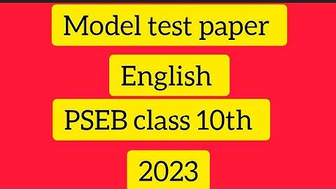 model test paper #class 10th pseb 2022-23 @ClasseswithKawaljeetmam