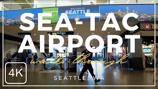 Seattle-Tacoma Sea-Tac Airport is Simply Amazing, 4K Walk in Seattle WA Washington USA 2021