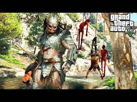 ИГРАЮ ЗА ХИЩНИКА 24 ЧАСА ОХОТА В ГТА 5 МОДЫ! PREDATOR ОБЗОР МОДА В GTA 5! ВИДЕО ИГРЫ MODS