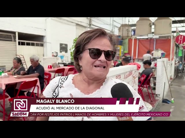 🇲🇽🍲 Mercado de la Diagonal Defensores registró alta afluencia durante el 16 de septiembre