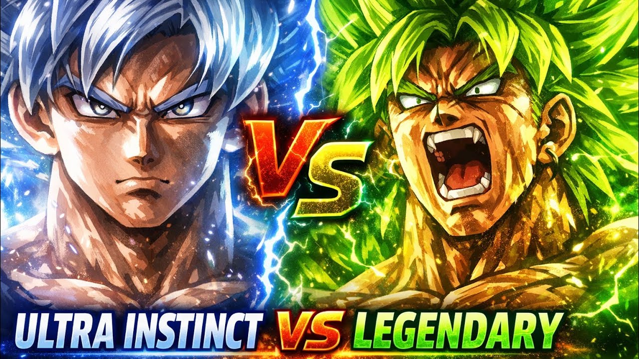 Goku vs Broly Full Fight Animation AI Video