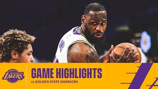 HIGHLIGHTS | LeBron James (19 pts, 6 reb, 2 stl, 2 blk) vs Golden State Warriors