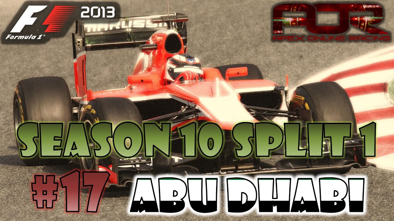F1 2013 [AOR PC Split 1][Season 10] #17 UAE