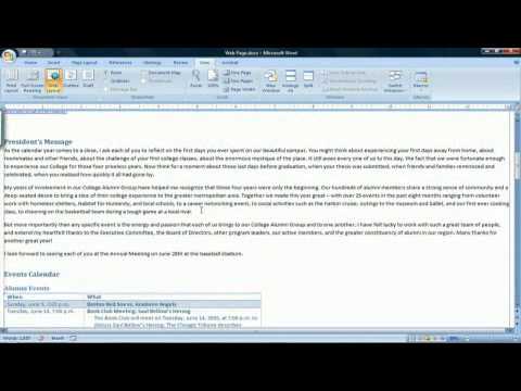 How to Create a Web Page Using Microsoft Office Word - YouTube