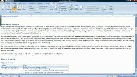 How to Create a Web Page Using Microsoft Office Word