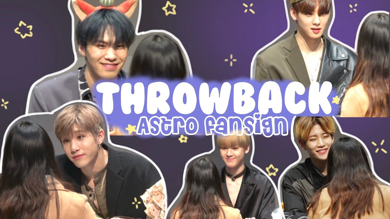 I talked to ASTRO and held their hand! | ASTRO Blueflame Fansign - YouTube