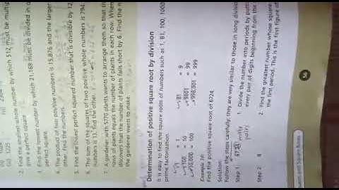 How to find Square root by division method oxford countdown book7 ex 4b Q1, Q2,Q3(first video)