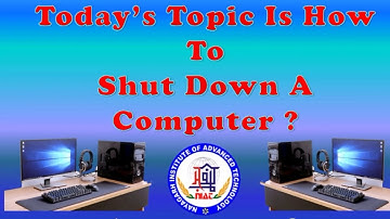 How To Shut Down A Computer. NIAT_COMPUTER_NAYAGARH, #niatcomputerngr  #niatnayagarh #Okcl #os-cit