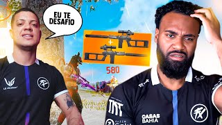 CEROL ME DESAFIOU A JOGAR COM DUAS VSK94 A AWP NOVA SOLO VS SQUAD NO FREE FIRE