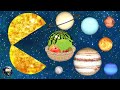 Planet Sizes fruit Solar System Comparison Planets Comparison Planets for Kids for baby惑星を学ぼう　子供・幼児