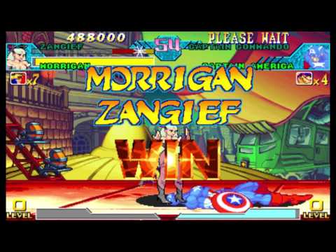 Marvel vs Capcom 1 ( Arcade ) - Zangief / Morrigan Playthrough ( Mar 28, 2017 )