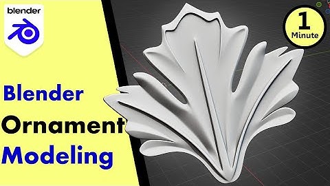 Modeling An Ornament In 1 Minute In Blender