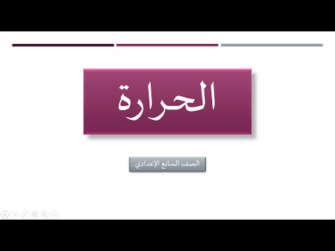 الحرارة 1 الصف السابع مفهوم كمية الحرارة والطاقة الحرارية والحركية ومقياس درجة الحرارة