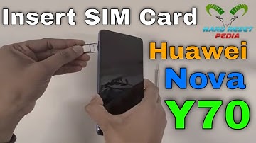Huawei Nova Y70 Insert The SIM Card