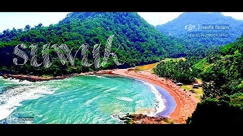 Pantai Suwuk Karang Bolong Tambakmulyo Puring Kebumen - DJI Spark aerial footage