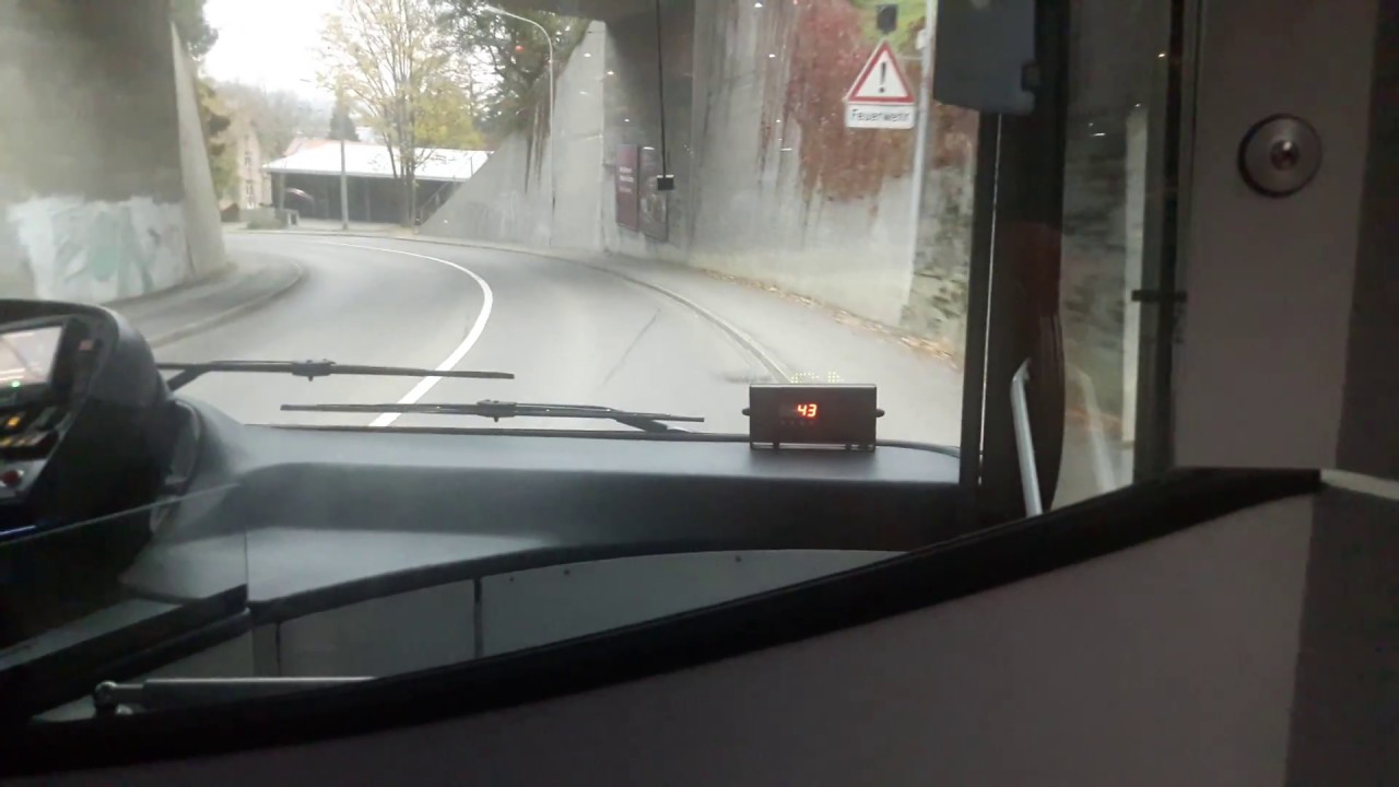 Mit Fahrt im Trolleybus 4 von St.gallen Wolfganghof-St.gallen Hbf