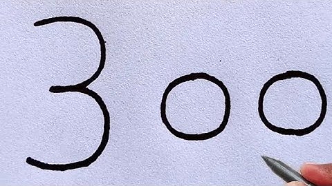 how to draw rabbit from number 300// rabbit drawing video// rabbit drawing tutorial#numberdrawing