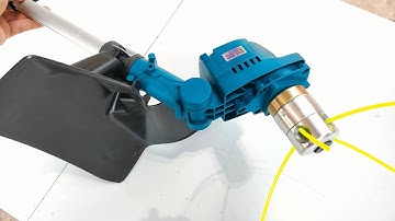 Cách gắn bát cước máy cắt cỏ dùng pin 2400w
