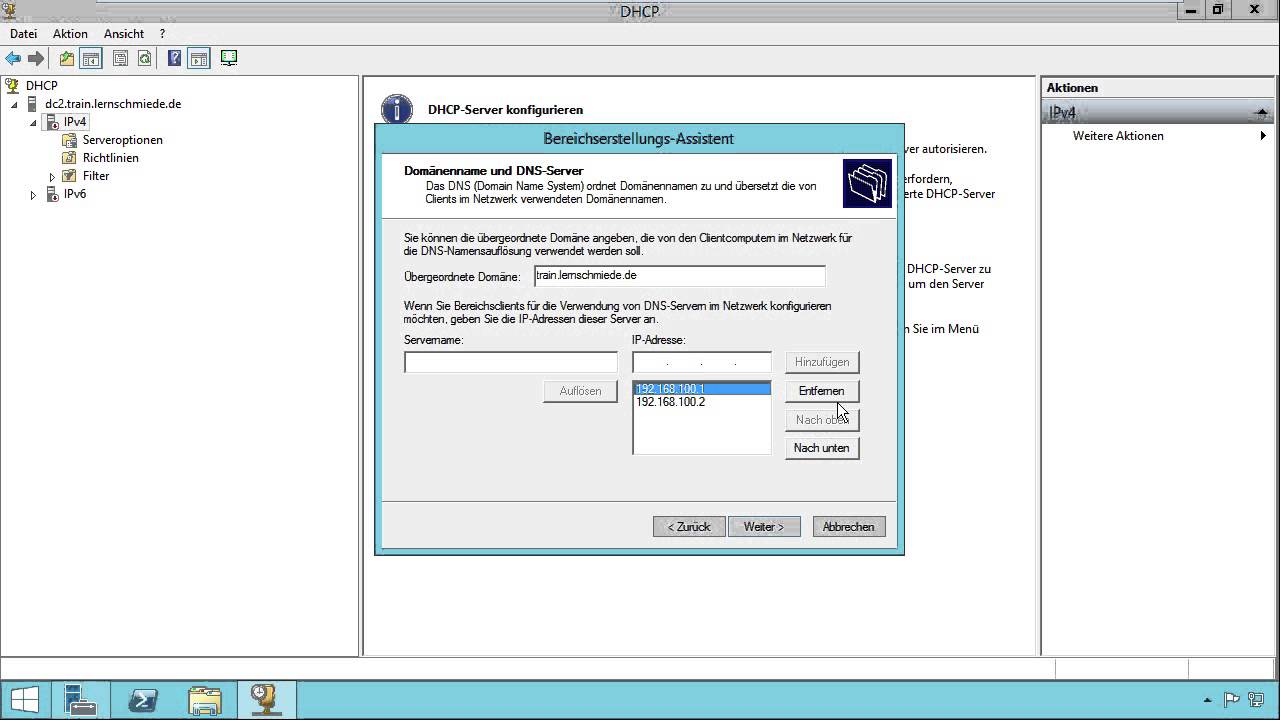 Netzwerkgrundlagen Tutorial: DHCP-Server einrichten video10brain.com Netzwerkgrundlagen Tutorial: DHCP-Server einrichten video10brain.com