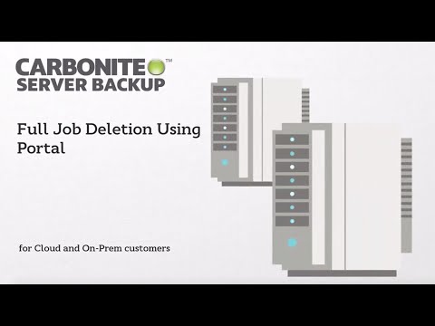 Suppression définitive de tâche de sauvegarde depuis le Portail | Carbonite Service Backup (FR)