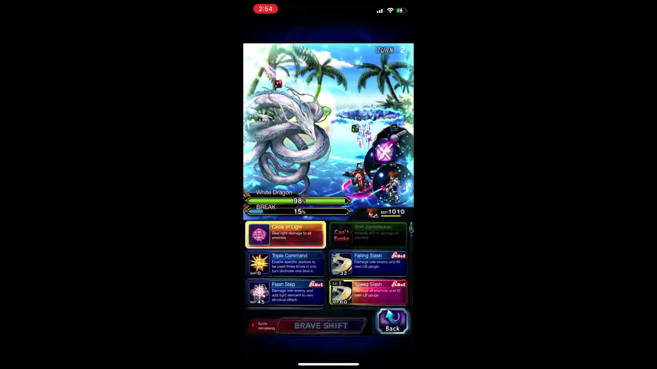 FFBE - Scorn of the White Dragon EXT (2 Turns All Missions)